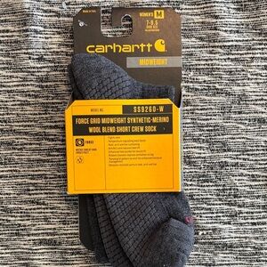 Carhartt Midweight Wool Blend Crew Socks - Dark Gray